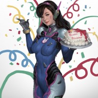 D.Va от Overwatch празднует день рождения