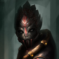Турианка из вселенной игры Mass Effect для любителей лобызать мандибулы