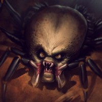 Страшный паук с головой Хищника из фильма