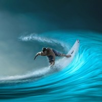 Аватар для ВК с сёрфингом
