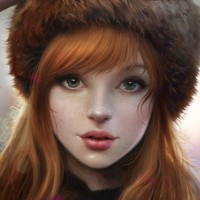Картинка на аву рыжие волосы