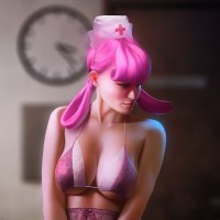 Фото с розовыми волосами