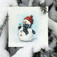 Картинка снеговики