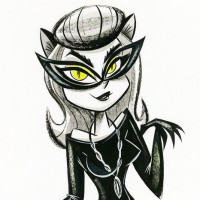 Аватарка Чёрная кошка