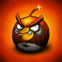 Скачать аватар Angry birds. Видеоигра талисман эмблема