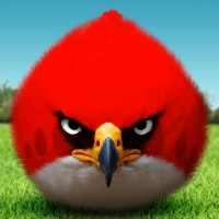 Аватар игры. Красная птица из игры Angry birds