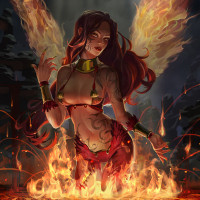 Аватар для ВК с огнём