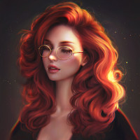 Аватарка рыжие волосы