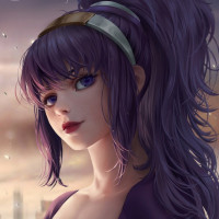 Картинки с фиолетовыми волосами