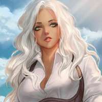 White hair images