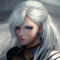 Аватарка белые волосы