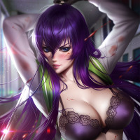 Purple hair images