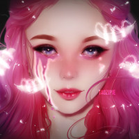 Картинка розовые волосы