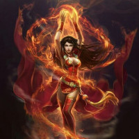 Аватар для ВК с огнём