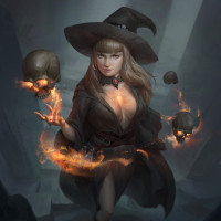 Аватары с ведьмовскими шляпами