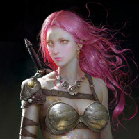 Аватар розовые волосы