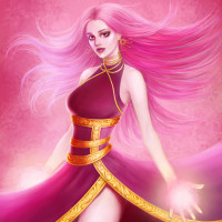 Картинка на аву розовые волосы