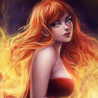 Аватар для ВК с рыжими волосами