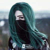 Авы Вконтакте с бирюзовыми волосами