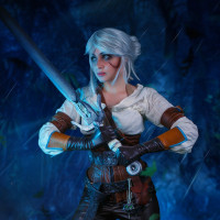 Фэнтезийный косплей Ciri от Игра Ведьмак