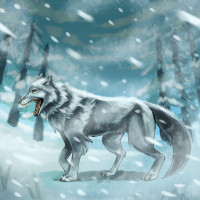 Картинка волки