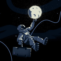 Аватар для ВК с луной