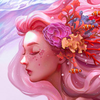 Картинка розовые волосы