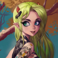 Аватары с зелёными волосами