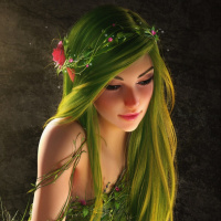 Фотки с зелёными волосами