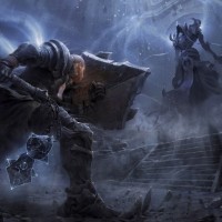 Крестоносец сражается с Малтаэлем в игре Diablo 3