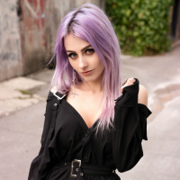 Фотогрфии с фиолетовыми волосами