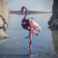 Аватарка фламинго
