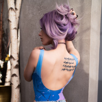 Фото с фиолетовыми волосами