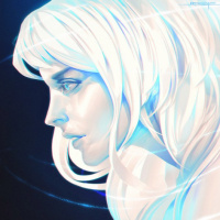 Аватар для ВК с белыми волосами