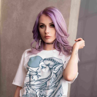 Фото с фиолетовыми волосами