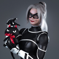 Аватар для ВК с Чёрной кошкой