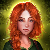 Аватар для ВК с рыжими волосами