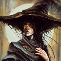 Аватар для ВК с ведьмовскими шляпами