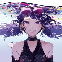 Картинка фиолетовые волосы