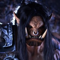 Громмаш из игры World of Warcraft видно, что ухаживает за своими длинными чёрными волосами