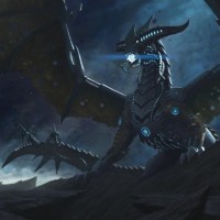 Кибернетический дракон в стиле жнецов из игры Mass Effect