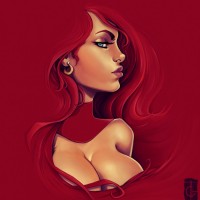 Авы Вконтакте с красными волосами