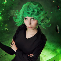 Аватар для ВК с зелёными волосами