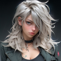 White hair images