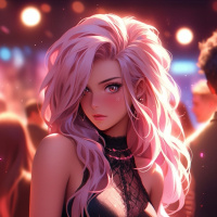 Авы Вконтакте с розовыми волосами