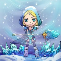 Иллюстрация Dota Crystal Maiden