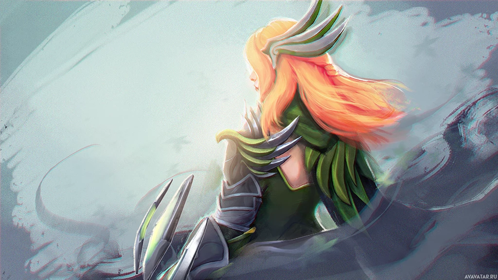 Стильное изображение Windranger, лучника Dota 2