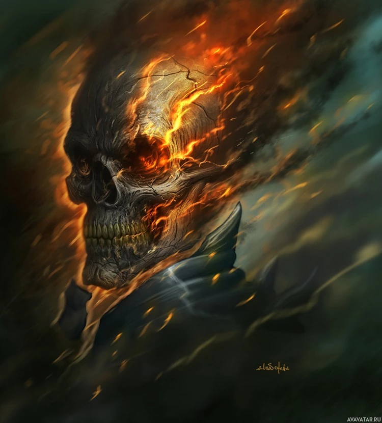 Адский Иллюстрация Ghost Rider