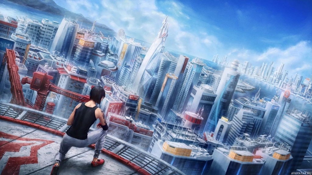 Дистопический городской пейзаж во вселенной Mirror's Edge