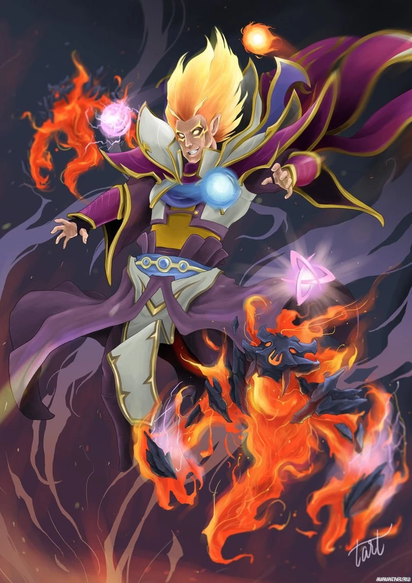 Мультяшный Иллюстрация Invoker